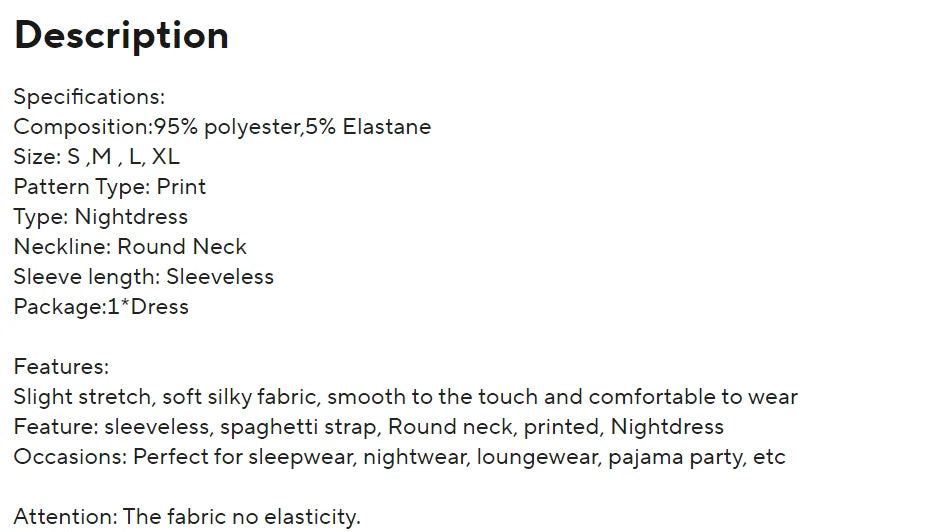 Women Mini Dress Pajama Set