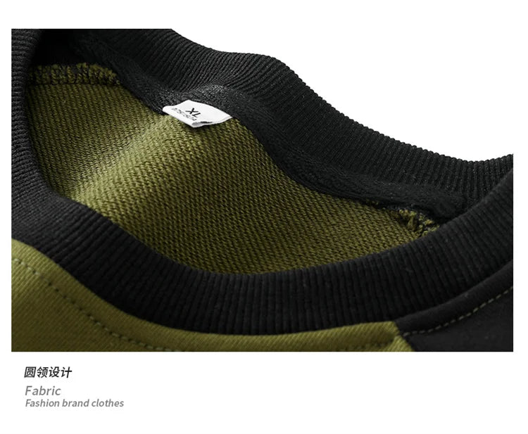 Men Patchwork Oversized Hoodie