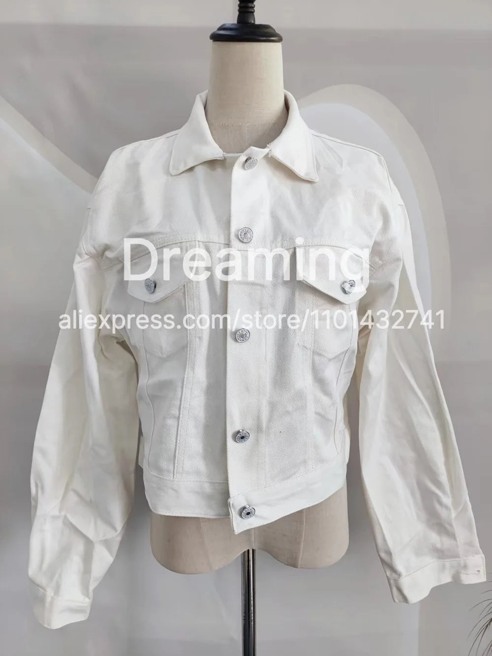 Personalised Pearl Denim Jacket for Bachelorette Party