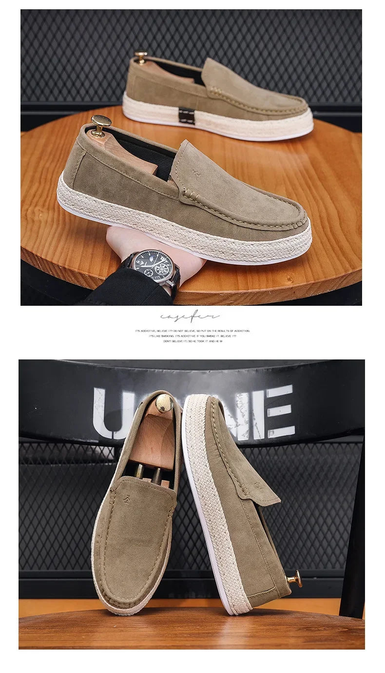 Men’s Suede Loafers Casual Flats