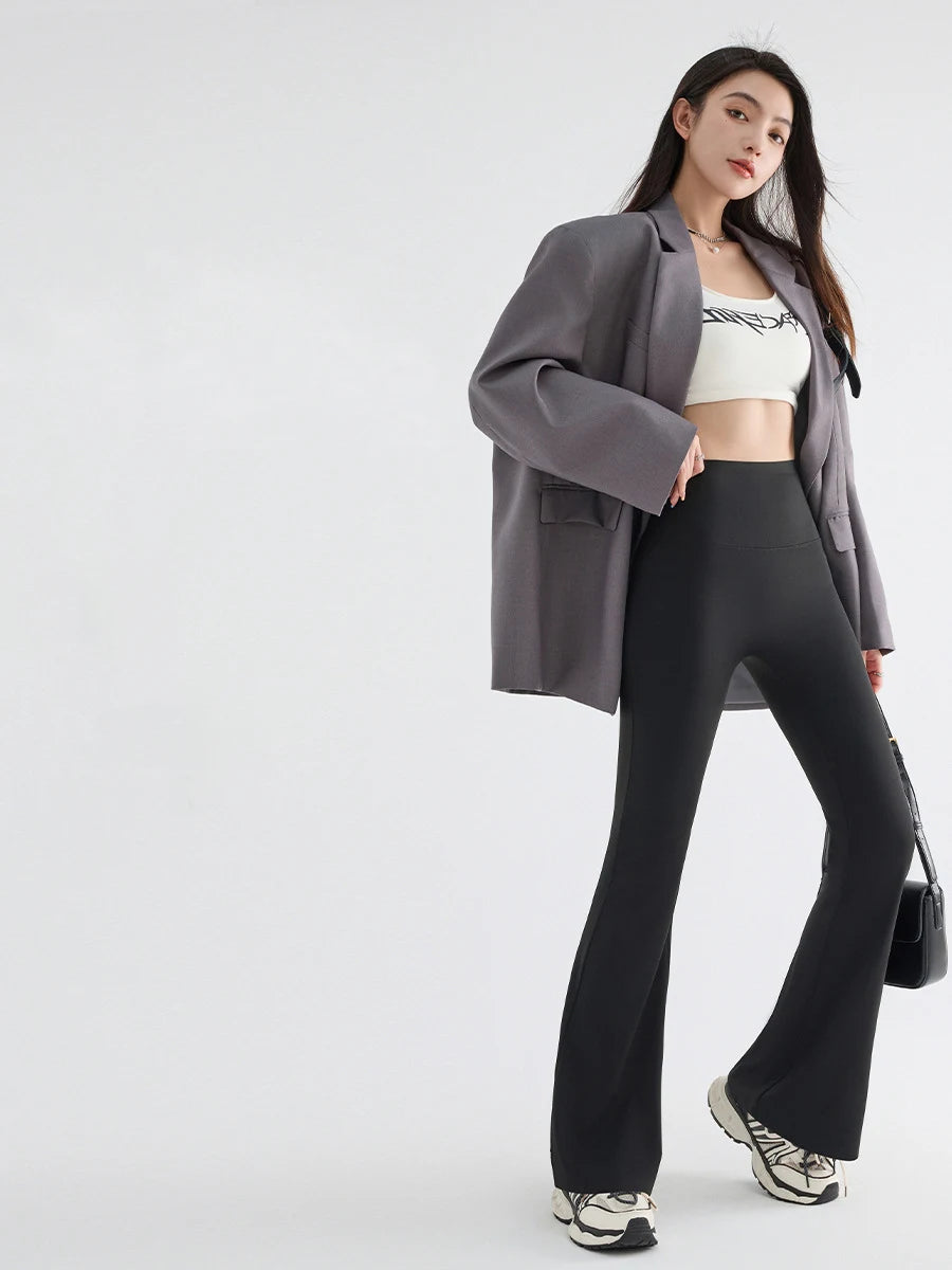 Women Flared Shark Leggings