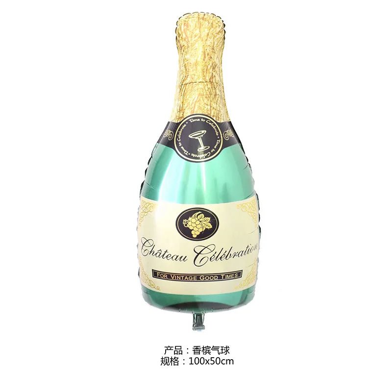 Big Champagne Foil Balloon | by Anwer Fancy | Worldwide Shipping