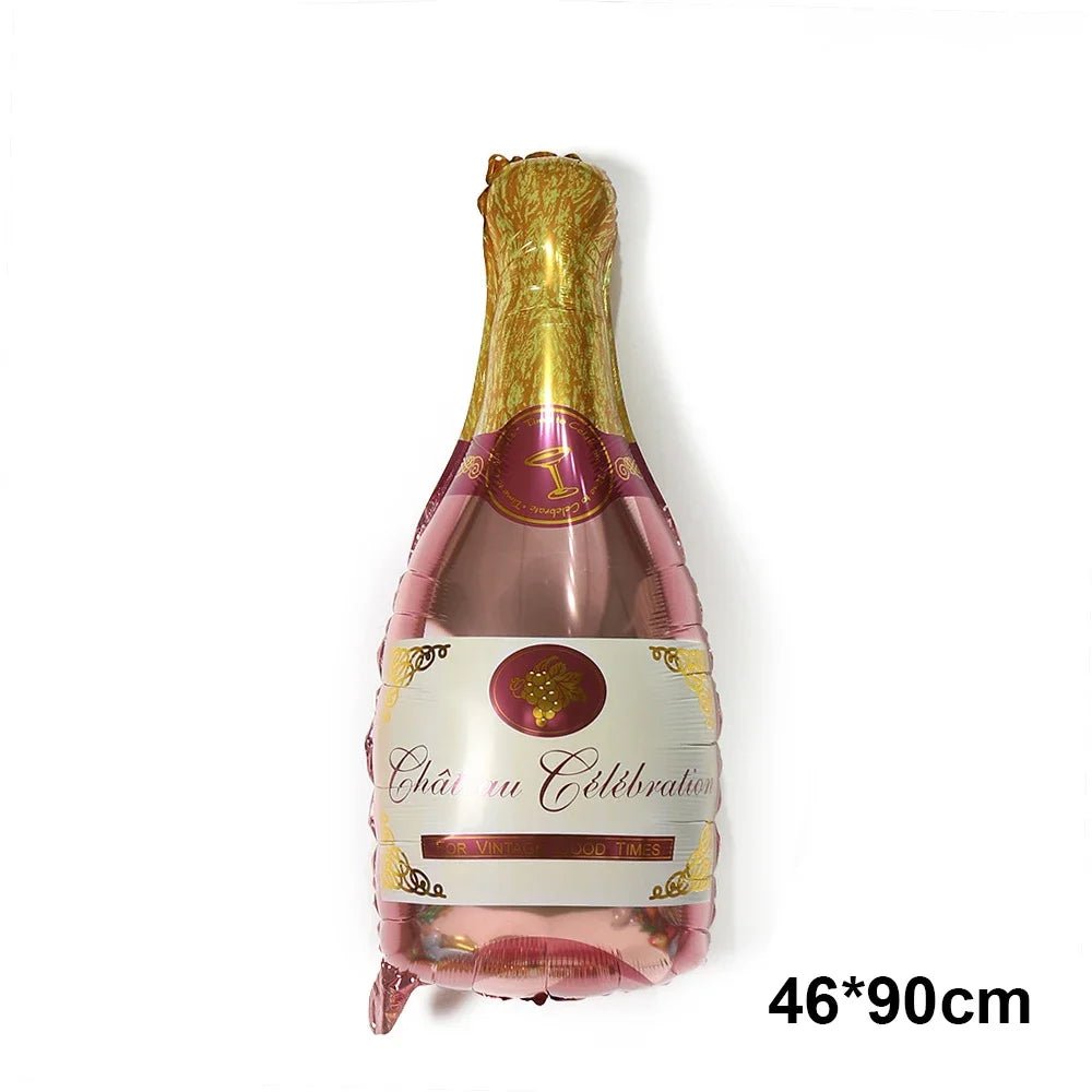 Big Champagne Foil Balloon | by Anwer Fancy | Worldwide Shipping