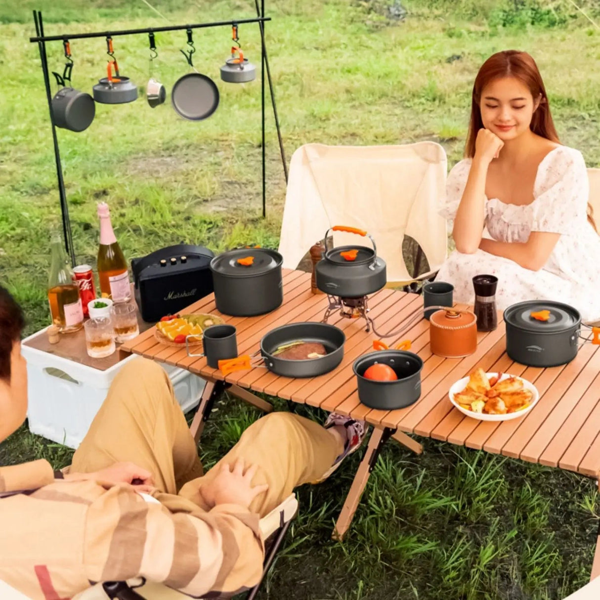 Camping Cookware Combination Set | by Anwer Fancy | Worldwide Shipping