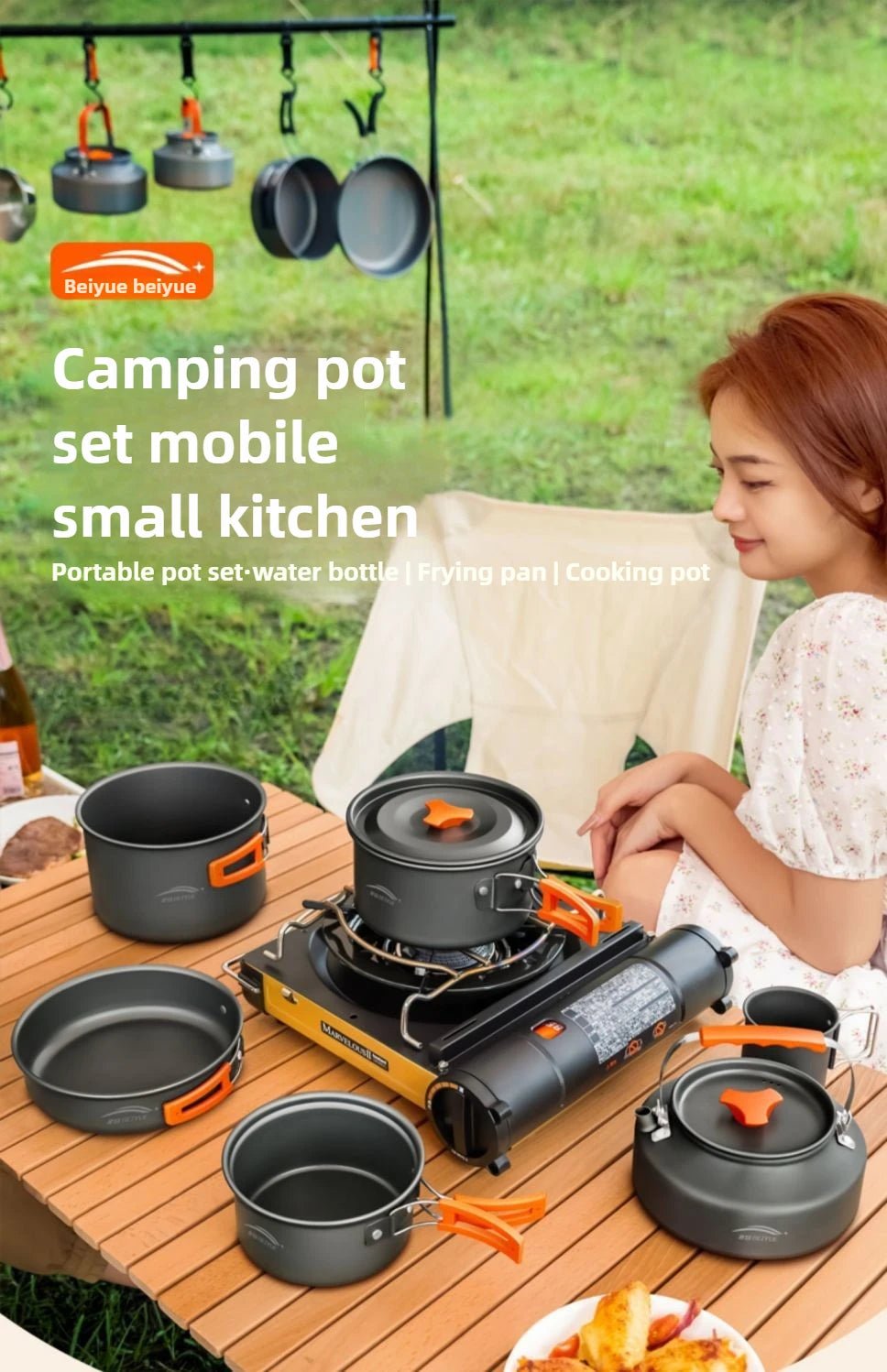 Camping Cookware Combination Set | by Anwer Fancy | Worldwide Shipping