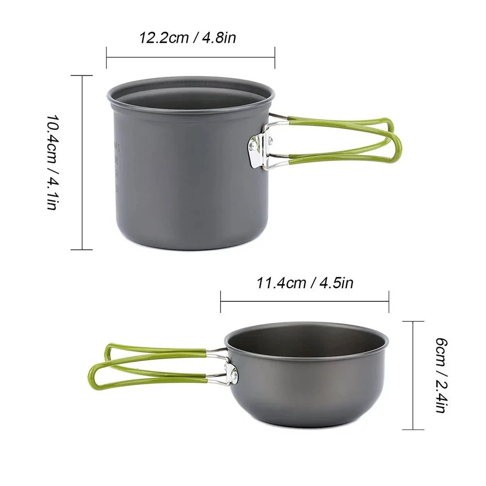 Camping Pots Cookware Set | by Anwer Fancy | Worldwide Shipping