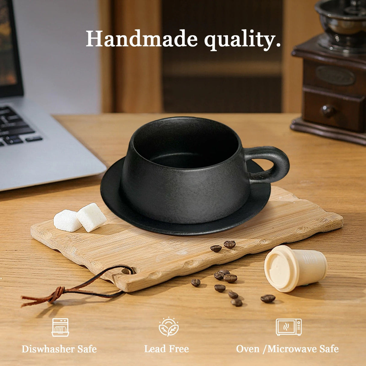 Cappuccino Cup Set with Saucers | by Anwer Fancy | Worldwide Shipping