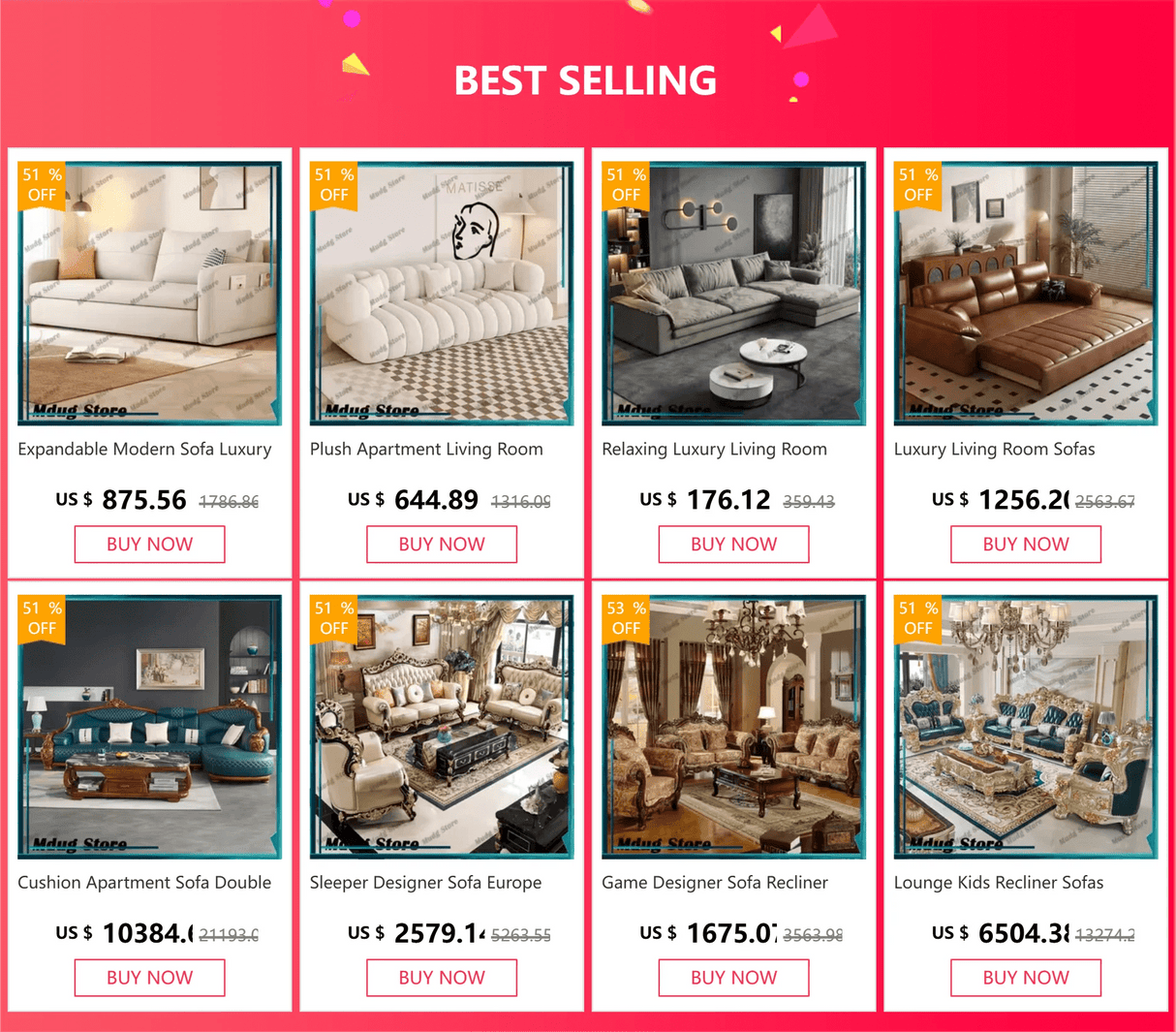 Classic Double Sofa | by Anwer Fancy | Worldwide Shipping