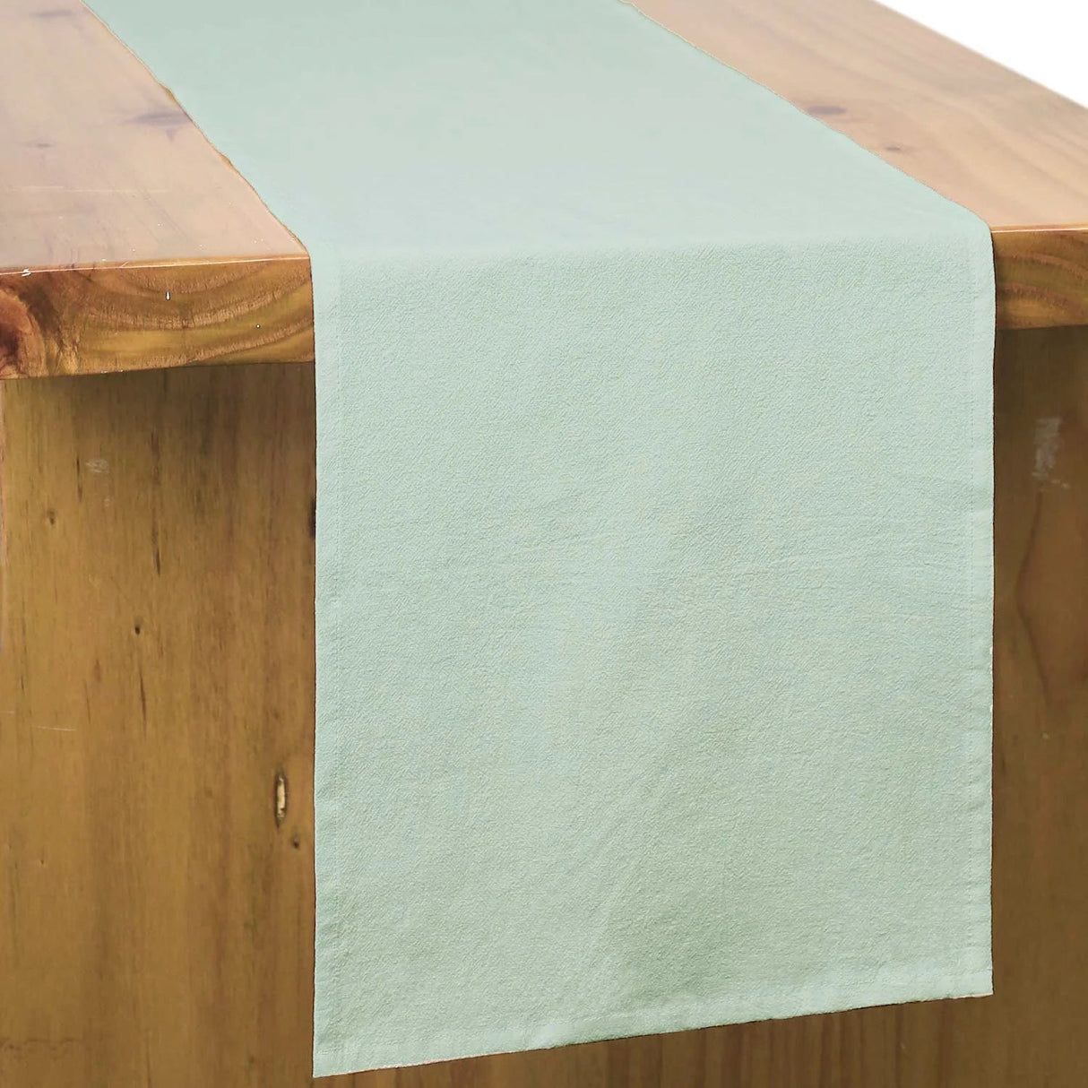 Cotton Sage Green Table Runner | by Anwer Fancy | Worldwide Shipping