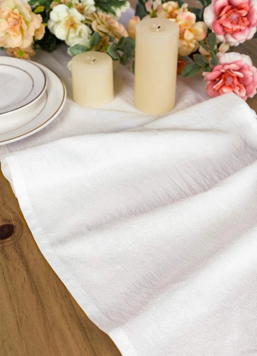 Cotton Sage Green Table Runner | by Anwer Fancy | Worldwide Shipping