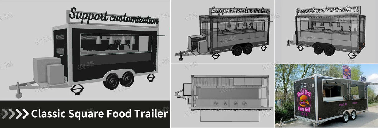 Custom Mobile Food Trailer | by Anwer Fancy | Worldwide Shipping