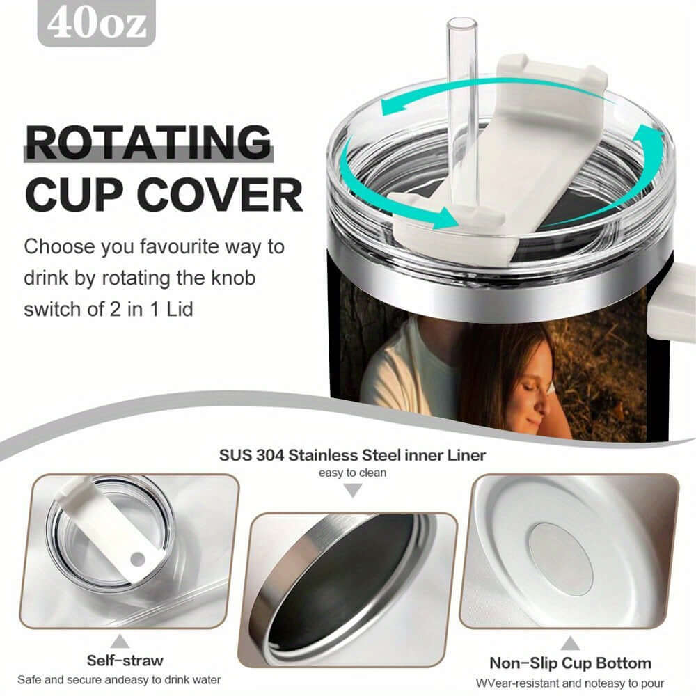 Customized Design Pattern Stainless Steel Travel Coffee