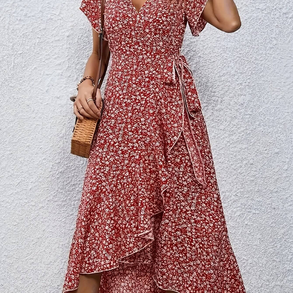 Ruffle Hem Sleeveless Dress – Feminine Summer Dress