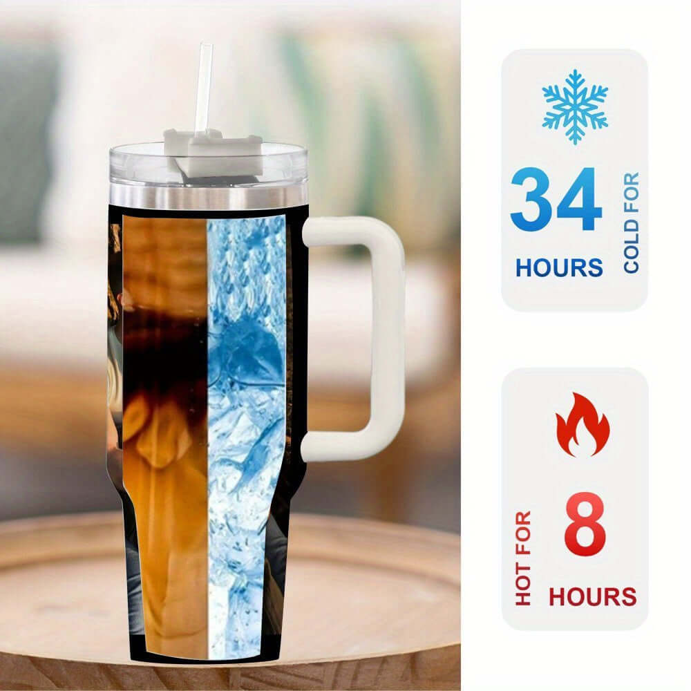 Customized Design Pattern Stainless Steel Travel Coffee