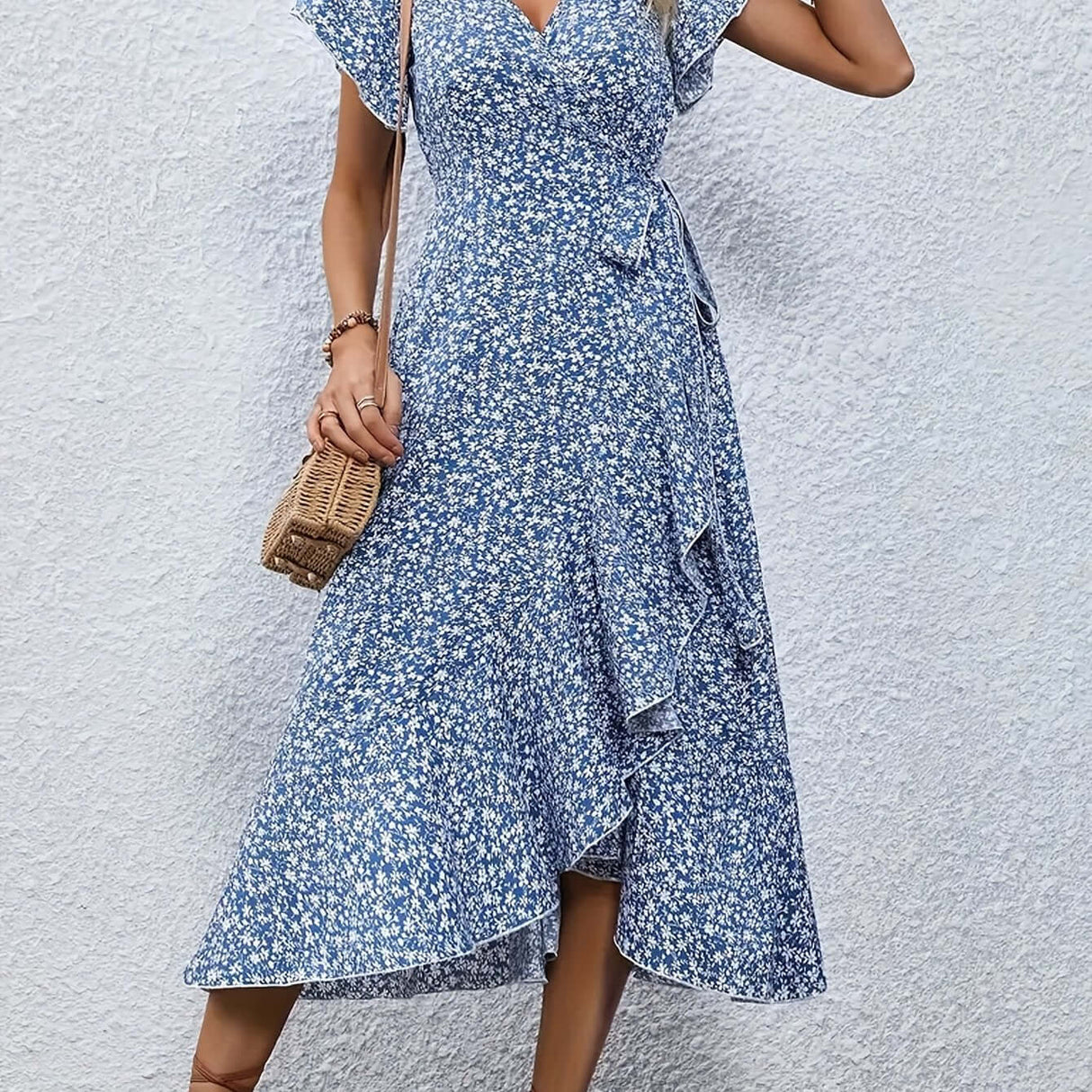 Ruffle Hem Sleeveless Dress – Feminine Summer Dress