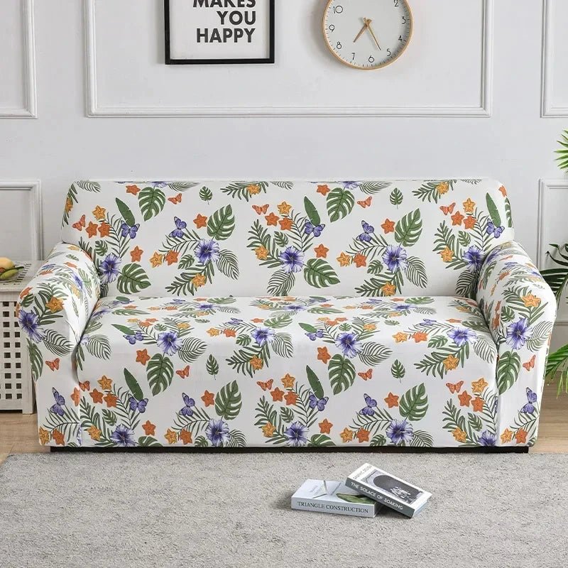 Flower Printed Elastic Sofa Cover | by Anwer Fancy | Worldwide Shipping