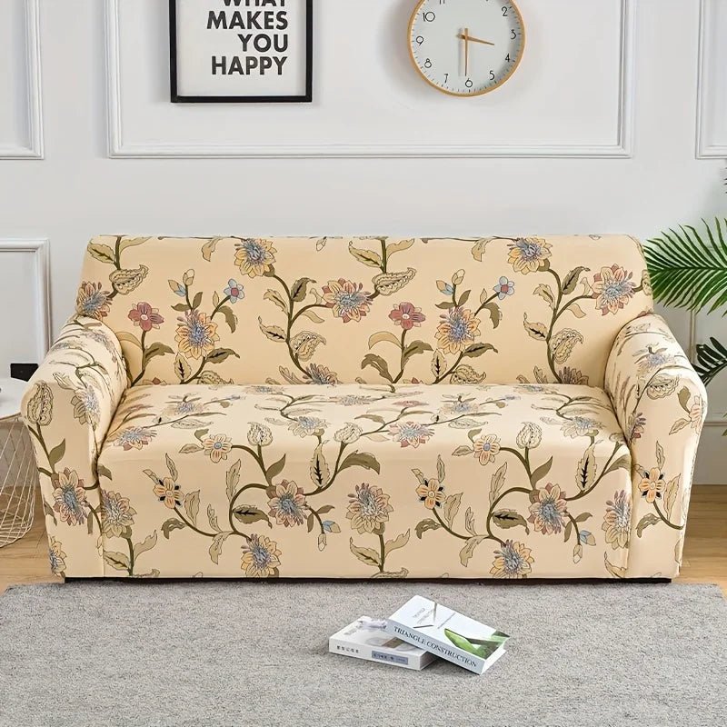 Flower Printed Elastic Sofa Cover | by Anwer Fancy | Worldwide Shipping