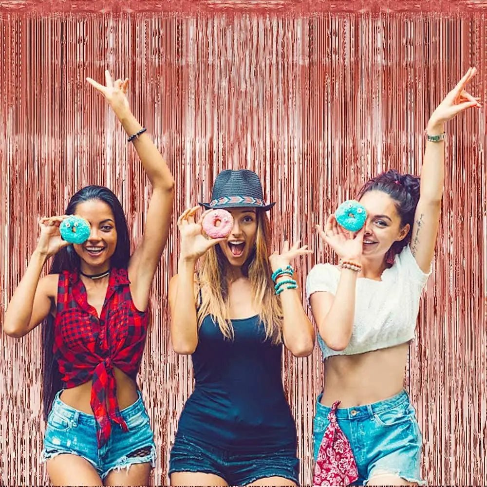 Foil Tinsel Fringe Curtain Backdrop | by Anwer Fancy | Worldwide Shipping