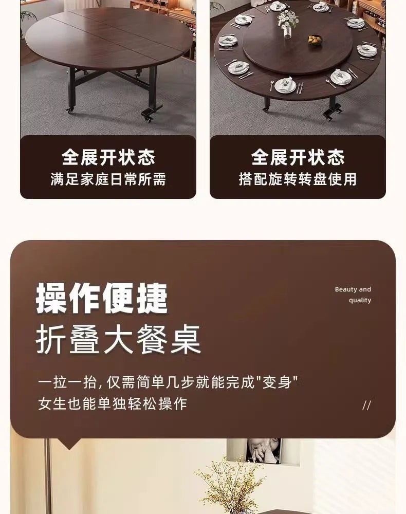 Foldable Round Dining Table | by Anwer Fancy | Worldwide Shipping