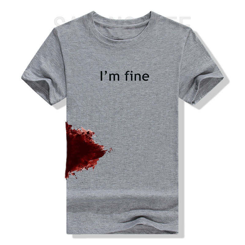 “I’m Fine” Funny Graphic T-Shirt | by Anwer Fancy | Worldwide Shipping
