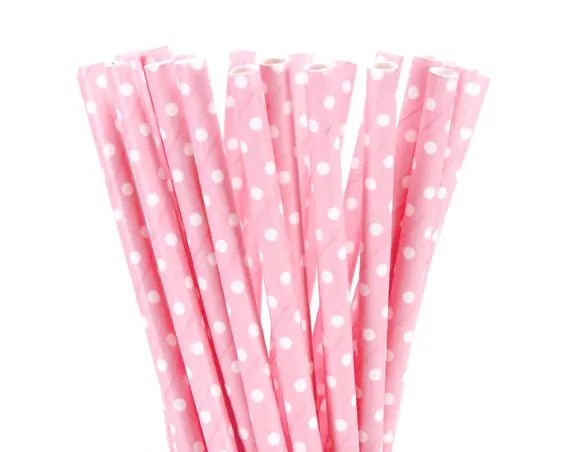 Light Color Paper Straws (25pcs) | by Anwer Fancy | Worldwide Shipping