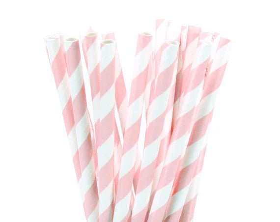 Light Color Paper Straws (25pcs) | by Anwer Fancy | Worldwide Shipping