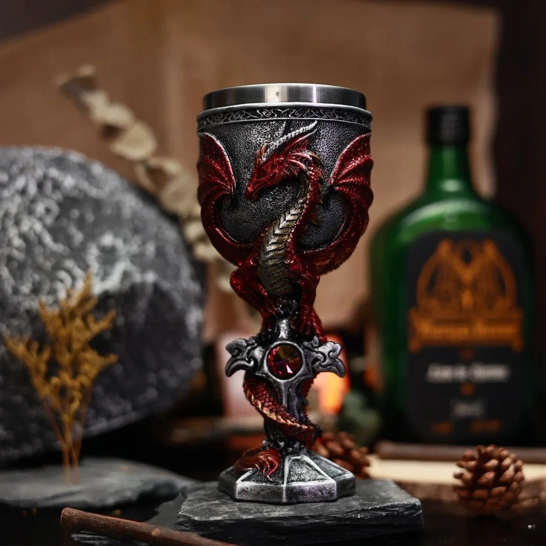 Medieval Dragon Goblet Wine Glass | by Anwer Fancy | Worldwide Shipping