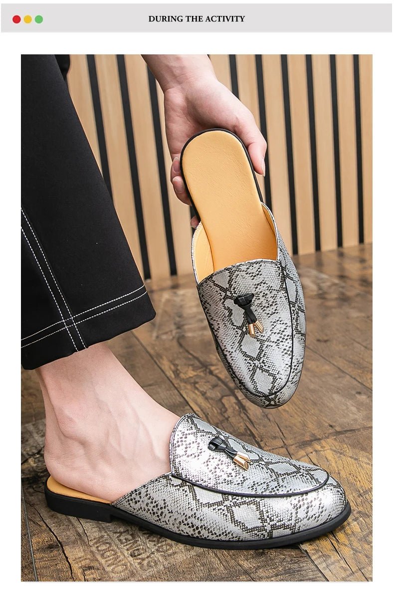 Men Leather Mules | by Anwer Fancy | Worldwide Shipping