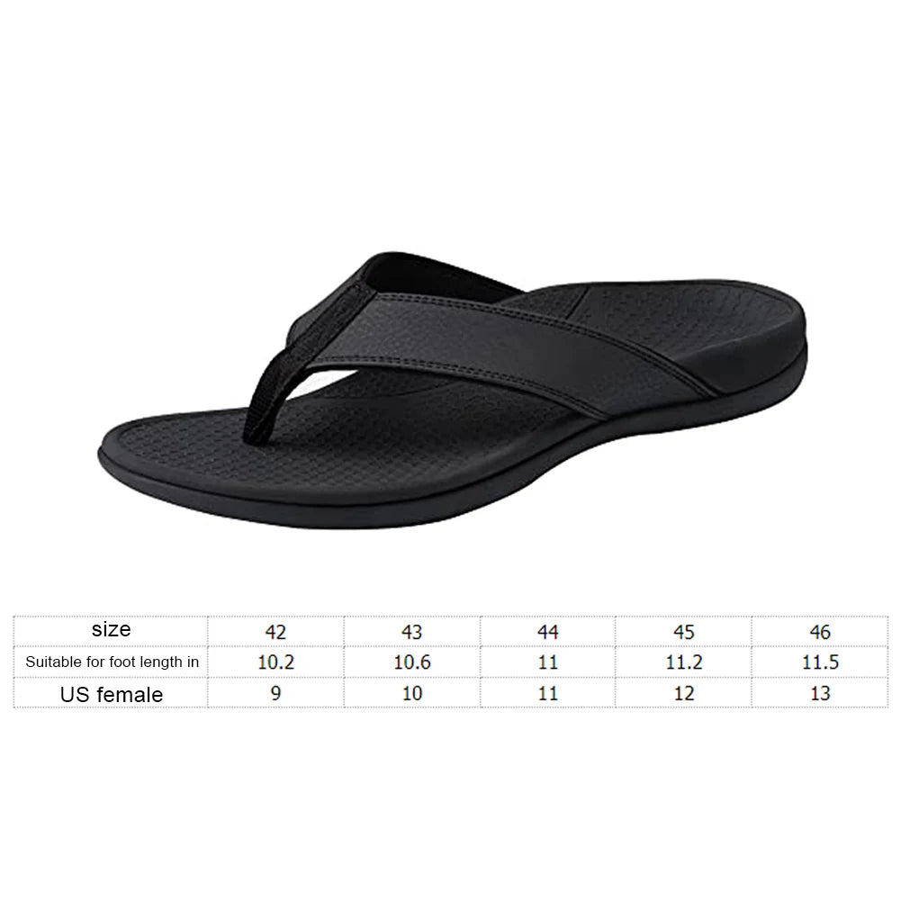 Men Orthotic Flip Flops Arch Support Sandals | by Anwer Fancy | Worldwide Shipping