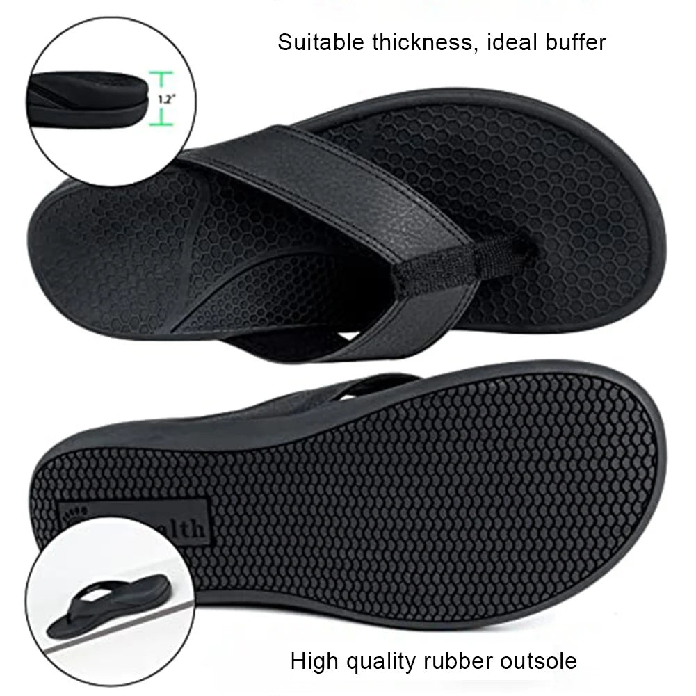Men Orthotic Flip Flops Arch Support Sandals | by Anwer Fancy | Worldwide Shipping