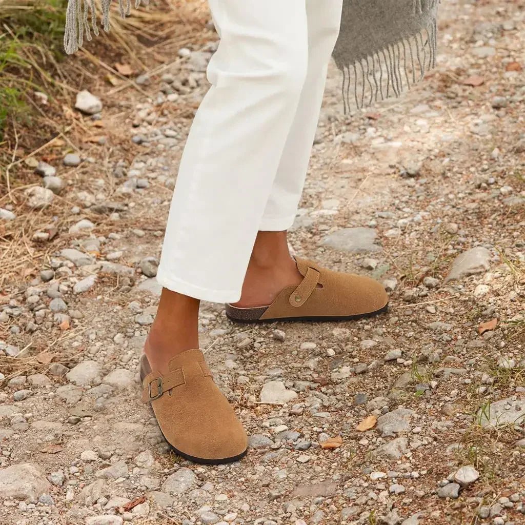 Men Suede Cork Mules | by Anwer Fancy | Worldwide Shipping