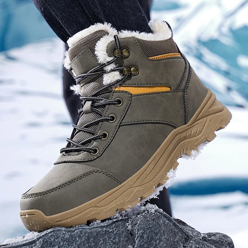 Men’s 2025 Thick Plush Mountain Snow Boots | Men's Snow Boots by Anwer Fancy | Worldwide Shipping