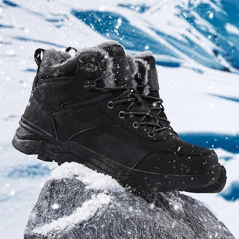 Men’s 2025 Thick Plush Mountain Snow Boots | Men's Snow Boots by Anwer Fancy | Worldwide Shipping