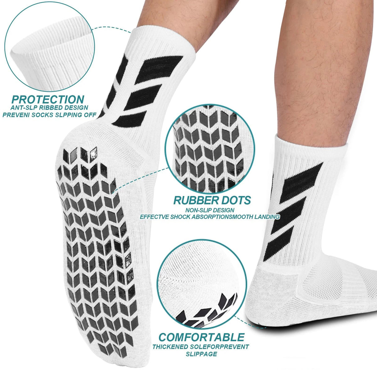 Men’s Anti - Slip Training Socks | Men's Socks & Hosiery by Anwer Fancy | Worldwide Shipping