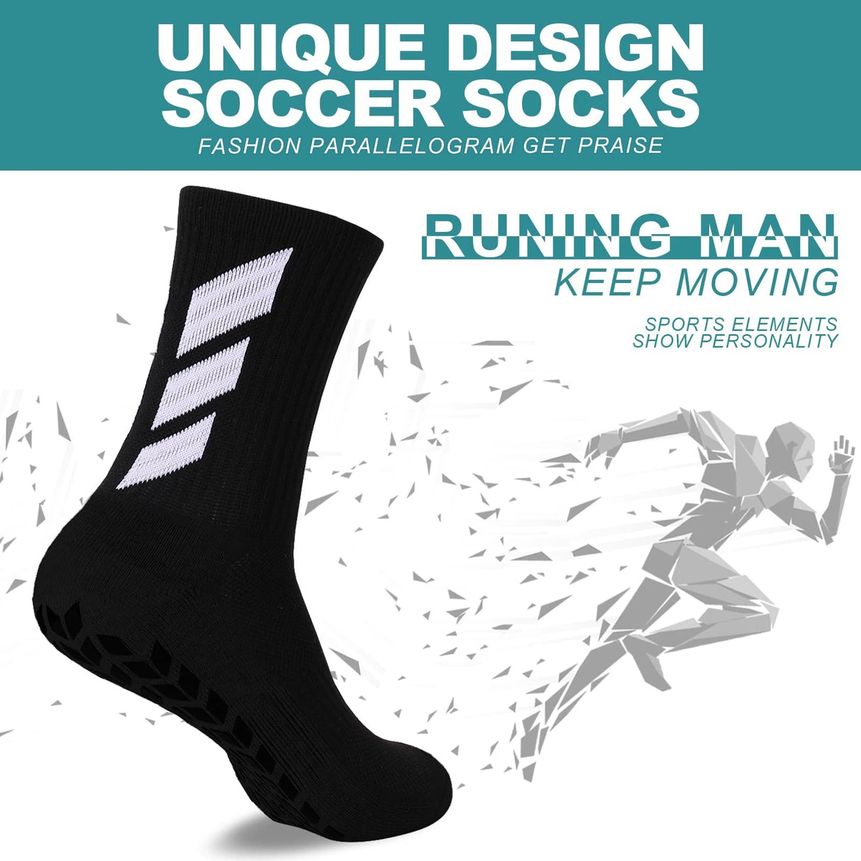 Men’s Anti - Slip Training Socks | Men's Socks & Hosiery by Anwer Fancy | Worldwide Shipping