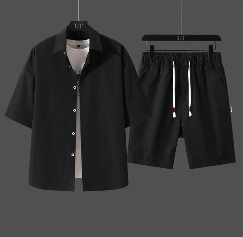 Men’s Black Plain Tracksuit Set | by Anwer Fancy | Worldwide Shipping