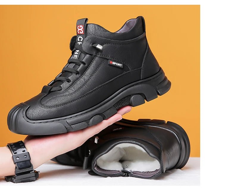 Men’s Christmas Sheepskin Snow Shoes | Men's Snow Boots by Anwer Fancy | Worldwide Shipping