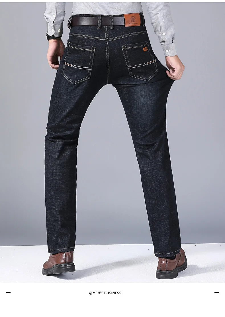 Men’s Classic Black Biker Jeans | Men's Jeans by Anwer Fancy | Worldwide Shipping