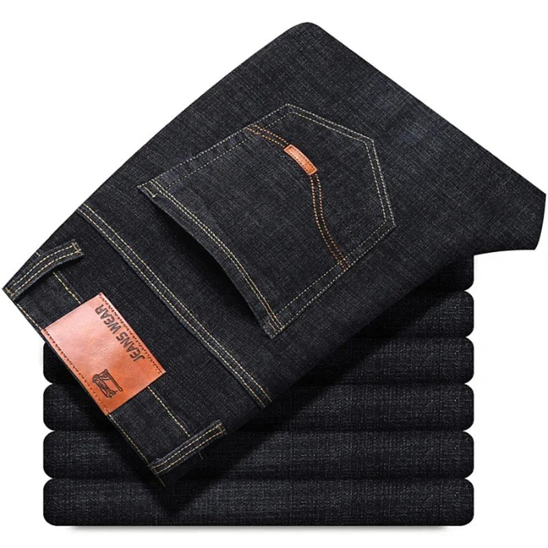 Men’s Classic Black Biker Jeans | Men's Jeans by Anwer Fancy | Worldwide Shipping