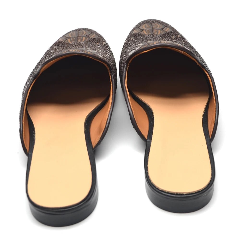 Men’s Crocodile Leather Mules | Men's Mules & Clogs by Anwer Fancy | Worldwide Shipping