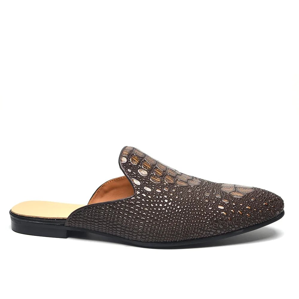 Men’s Crocodile Leather Mules | Men's Mules & Clogs by Anwer Fancy | Worldwide Shipping