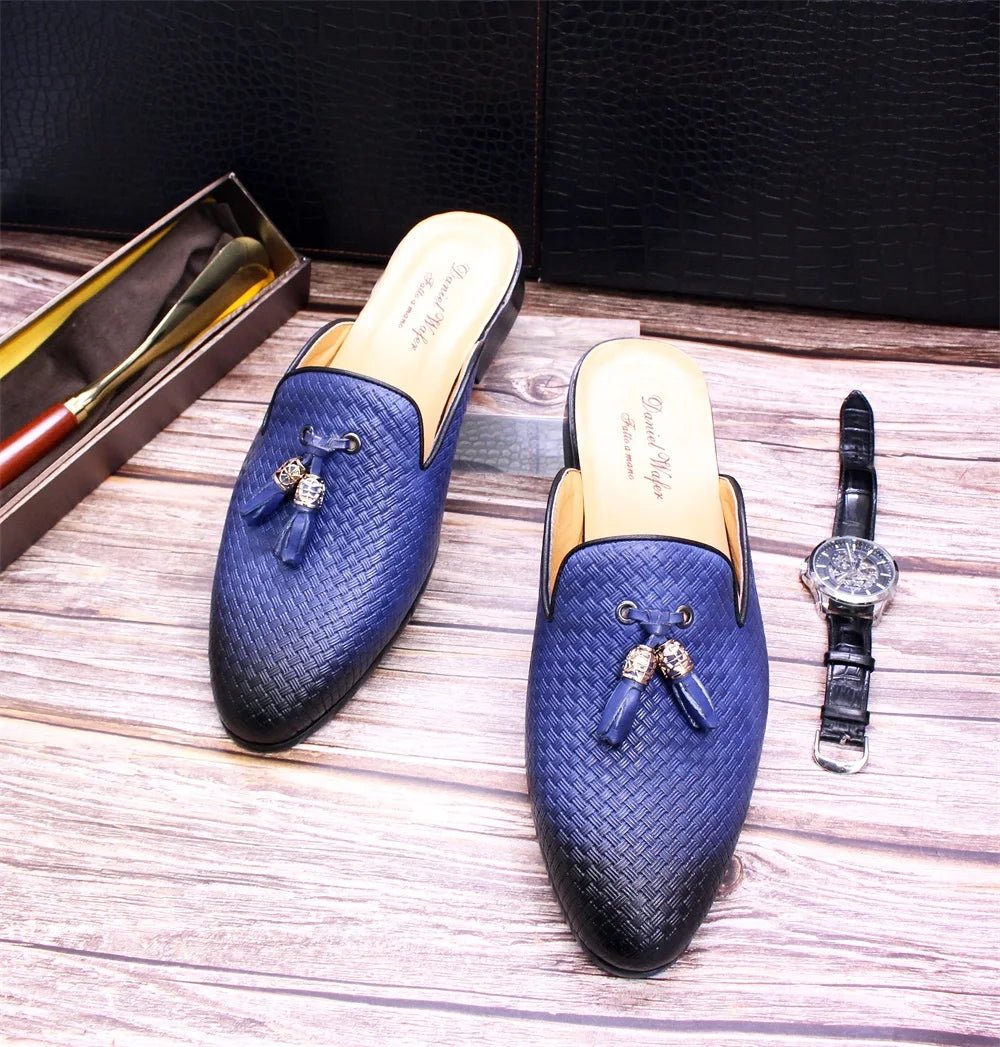Men’s Designer Leather Mules | Men's Mules & Clogs by Anwer Fancy | Worldwide Shipping