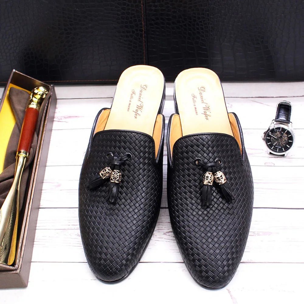 Men’s Designer Leather Mules | Men's Mules & Clogs by Anwer Fancy | Worldwide Shipping