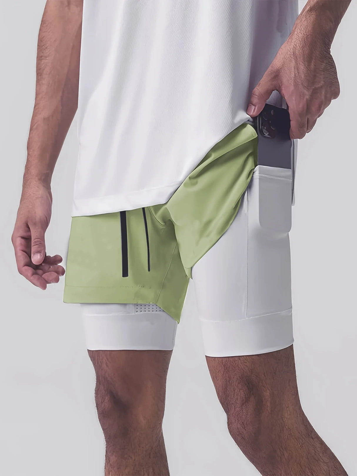 Men’s Double - Layer Basketball Shorts | by Anwer Fancy | Worldwide Shipping