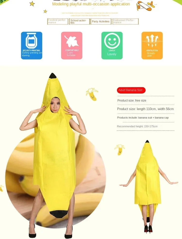 Men’s Funny Banana Costume | by Anwer Fancy | Worldwide Shipping