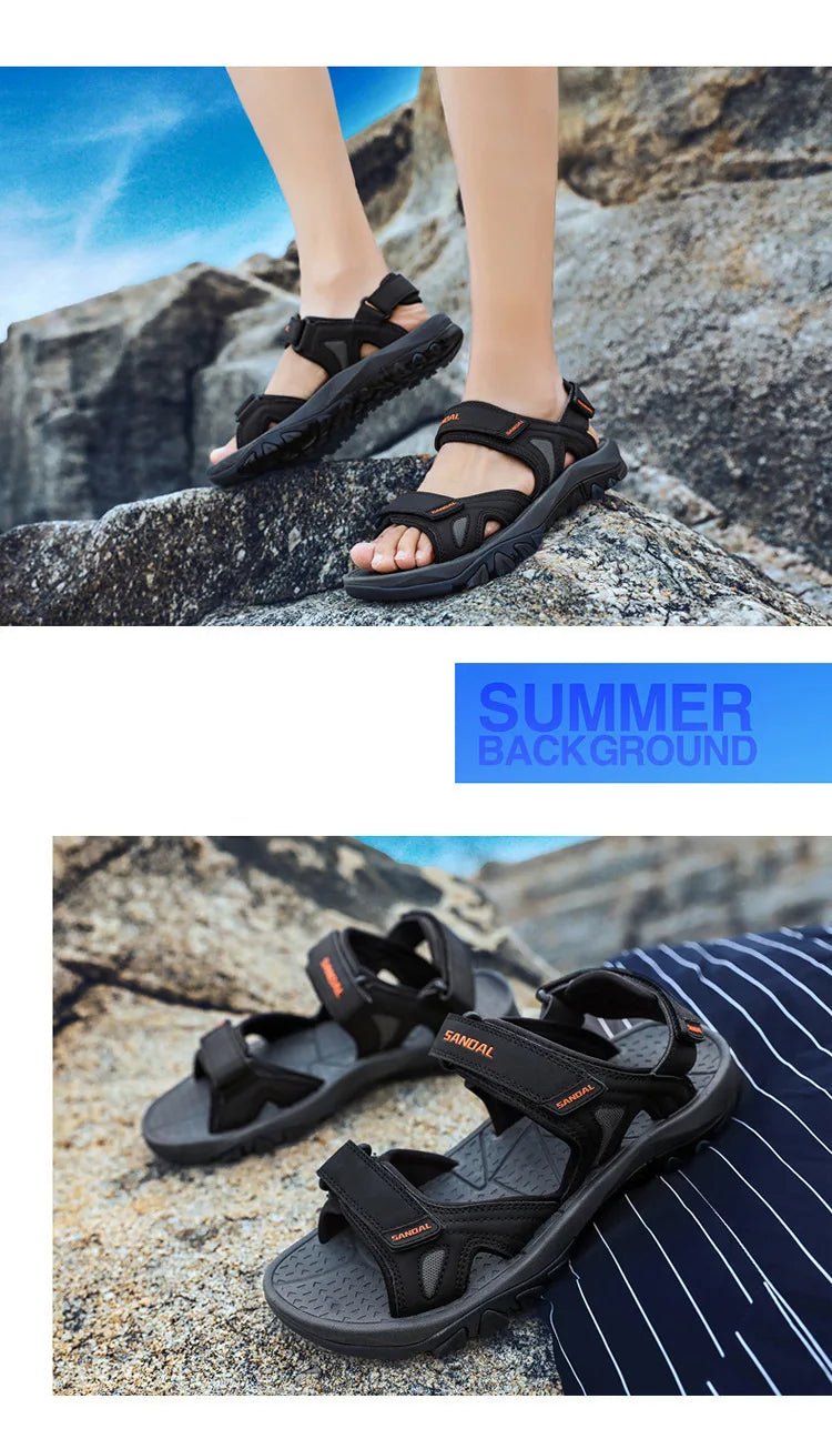 Men’s Genuine Leather Beach Sandals | by Anwer Fancy | Worldwide Shipping