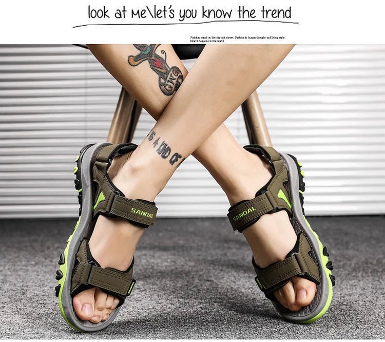 Men’s Genuine Leather Beach Sandals | by Anwer Fancy | Worldwide Shipping