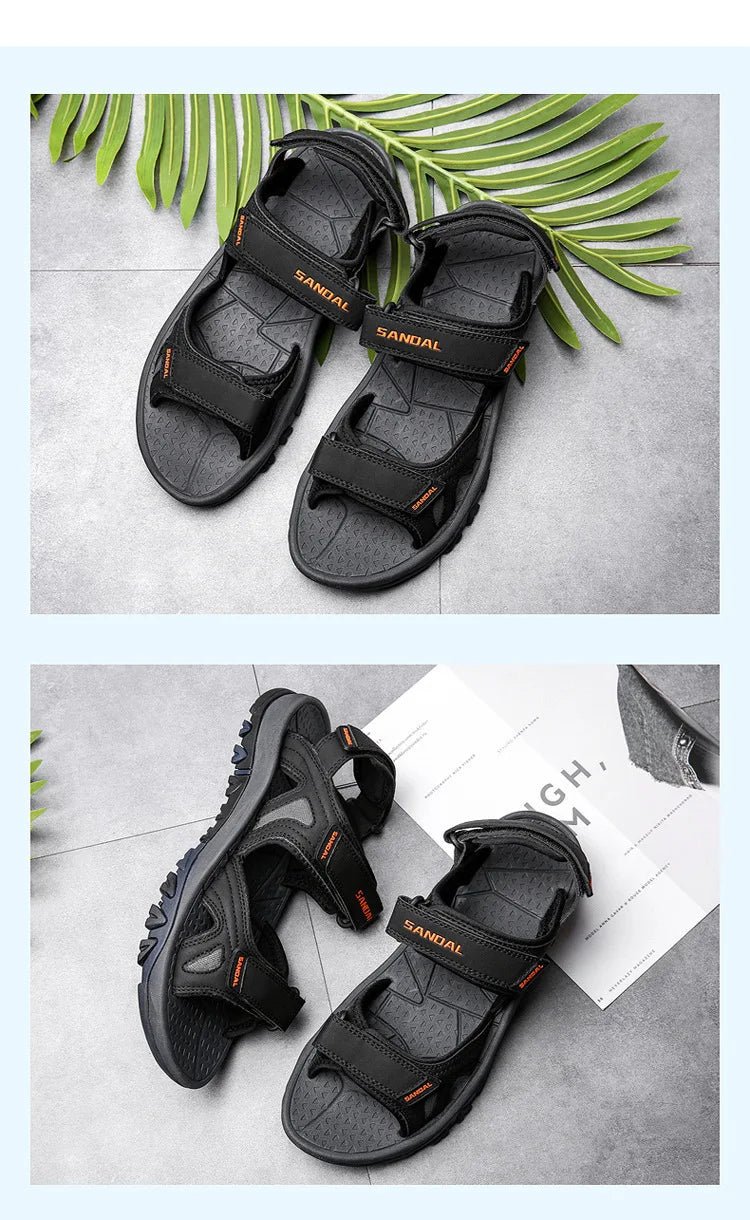 Men’s Genuine Leather Beach Sandals | by Anwer Fancy | Worldwide Shipping