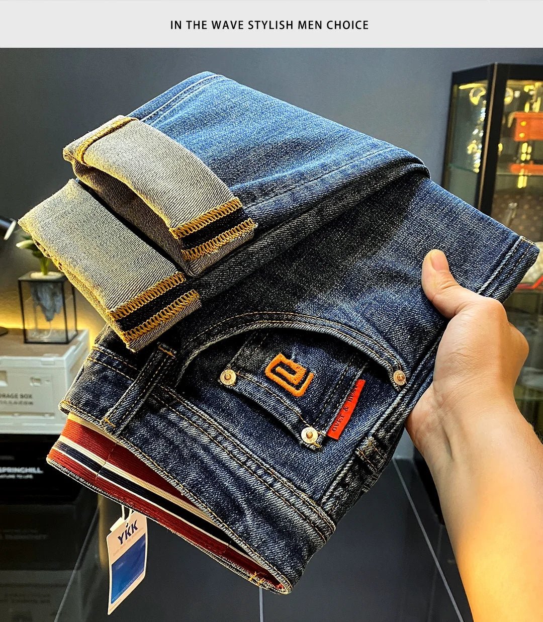 Men’s High - End Slim Denim Jeans | Men's Jeans by Anwer Fancy | Worldwide Shipping