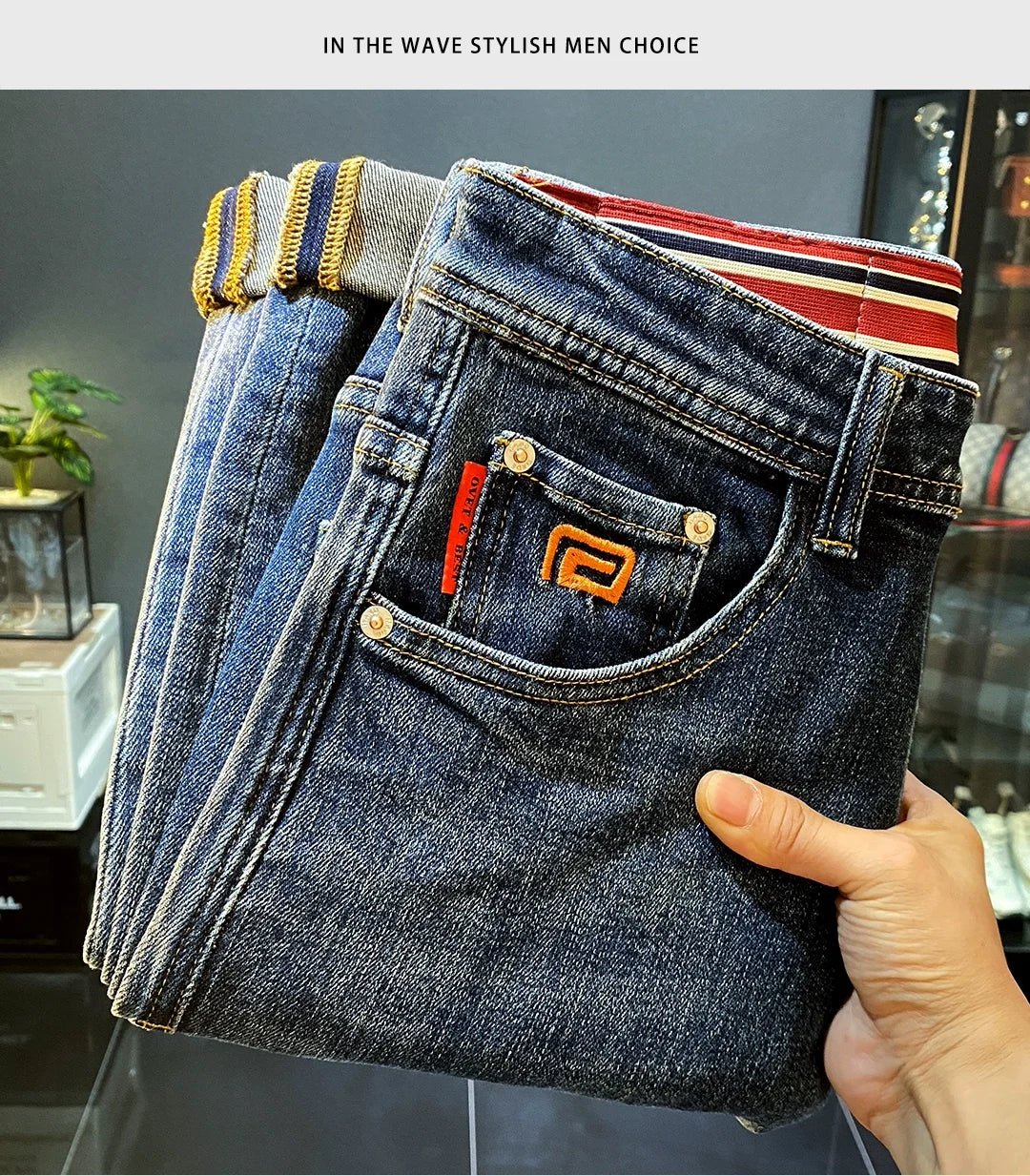 Men’s High - End Slim Denim Jeans | Men's Jeans by Anwer Fancy | Worldwide Shipping